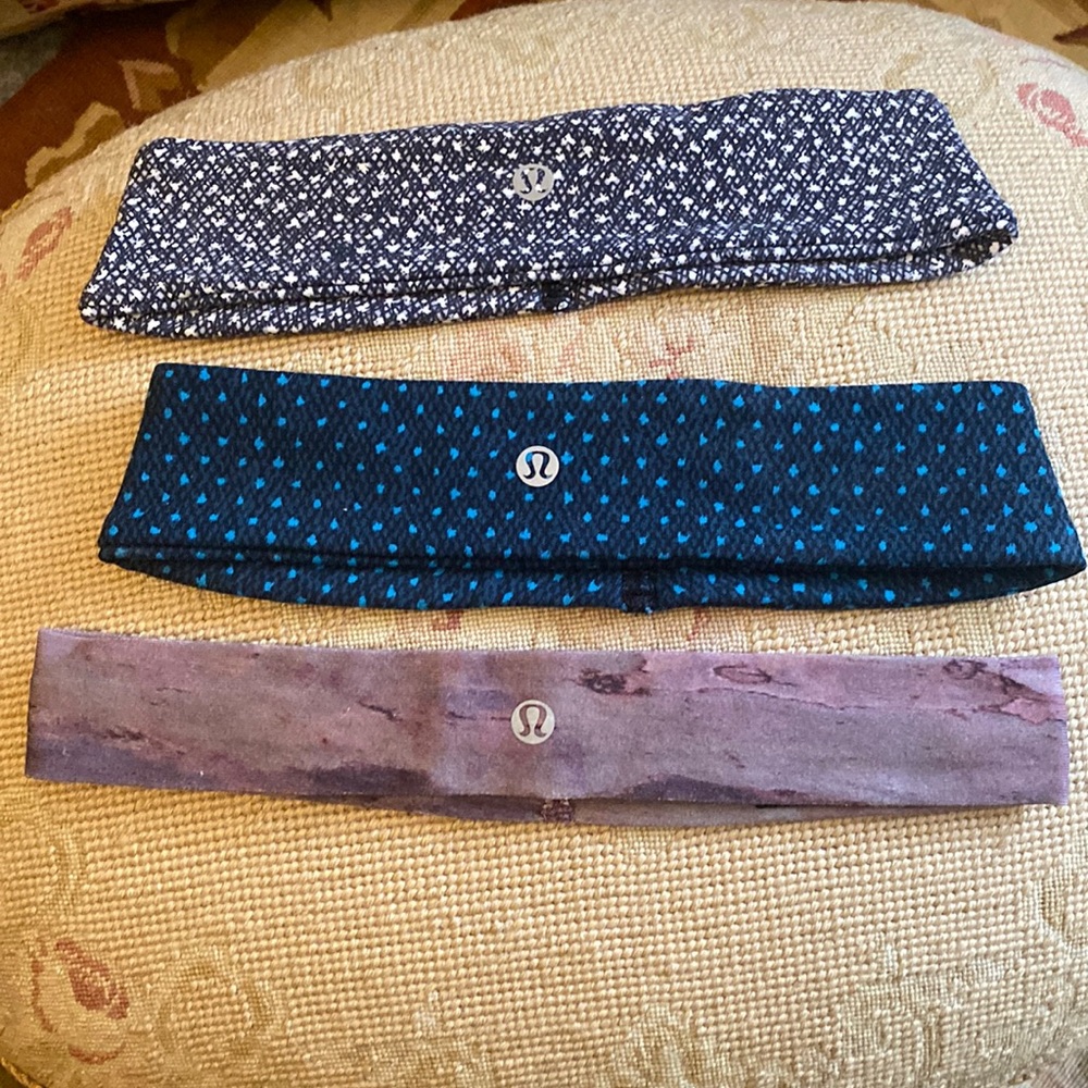 3 LULULEMON HEADBANDS